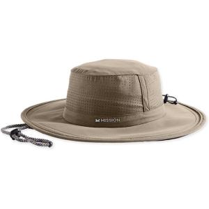 imageMISSION Cooling UPF Boonie Hat  Unisex Sun Hat for Hiking Beach ampamp Fishing  Sweat ampamp Water Activated TechnologyKhaki