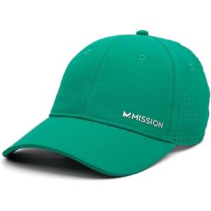 imageMISSION Cooling Vented Performance Hat Unisex One Size Cap for Workouts Golf ampamp Running Sweat ampamp Water Activated TechnologyLush Meadow