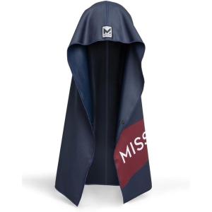 imageMISSION Max Plus Cooling Hoodie Towel Hood Towel Cools Instantly When Wet UPF 50 Sun Protection Contours Your Head to Stay in Place Great for Sports Fitness Gym BlackNavy