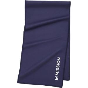 imageMISSION OnTheGo Cooling Towel  Soft Lightweight Fabric  Cools Up to 2 Hours  UPF 50 Sun Protection  Machine Washable AlloyNavy