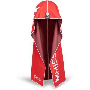 imageMISSION Reversible Cooling Hoodie Towel Hood Towel Cools Instantly When Wet UPF 50 Sun Protection Contours Your Head to Stay in Place Great for Sports Fitness Gym White MultiRed Burgundy