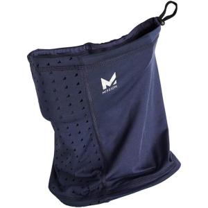 imageMISSION AllSeason Adjustable Neck Gaiter  UltraDrying Fabric  Absorbs Sweat in Seconds  UPF 50 Sun ProtectionNavy