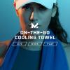 imageMISSION OnTheGo Cooling Towel Blue  Soft Lightweight Fabric  Cools Up to 2 Hours  UPF 50 Sun Protection  Machine WashableBlue