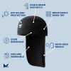 imageMission Cooling Helmet Liner with Nape Black  Lightweight ampamp Breathable  Cools Up to 2 Hours  UPF 50 Sun Protection  Machine Washable