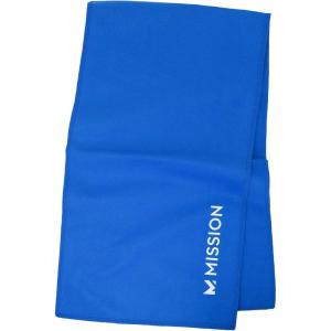 imageMISSION OnTheGo Cooling Towel Blue  Soft Lightweight Fabric  Cools Up to 2 Hours  UPF 50 Sun Protection  Machine WashableBlue