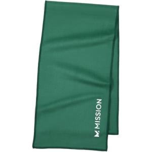 imageMISSION OnTheGo Cooling Towel Blue  Soft Lightweight Fabric  Cools Up to 2 Hours  UPF 50 Sun Protection  Machine WashableGreen
