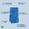 imageMISSION Dual Action Cooling ampamp Drying Towel PeacoatBering Sea  Cools Up to 6 Hours  Moisture ampamp Sweat Absorbent  UPF 50 Sun Protection  Machine WashableMission Blue