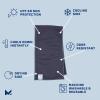 imageMISSION Dual Action Cooling ampamp Drying Towel PeacoatBering Sea  Cools Up to 6 Hours  Moisture ampamp Sweat Absorbent  UPF 50 Sun Protection  Machine WashablePeacoatBering Sea