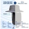 imageMISSION Cooling Day Venture Hat Iron Gate  Convertible Bucket Hat with Removable Nape  Lightweight ampamp Durable  Cools Up to 2 Hours  UPF 50 Sun Protection  Machine Washable
