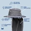 imageMISSION Cooling Day Venture Hat Iron Gate  Convertible Bucket Hat with Removable Nape  Lightweight ampamp Durable  Cools Up to 2 Hours  UPF 50 Sun Protection  Machine Washable