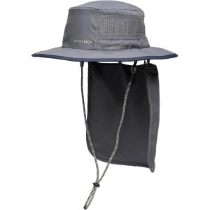 imageMISSION Cooling Day Venture Hat Iron Gate  Convertible Bucket Hat with Removable Nape  Lightweight ampamp Durable  Cools Up to 2 Hours  UPF 50 Sun Protection  Machine Washable