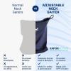 imageMISSION AllSeason Adjustable Neck Gaiter Anthracite  Lightweight  UltraDrying Fabric  Absorbs Sweat in Seconds  UPF 50 Sun Protection  Machine Washable
